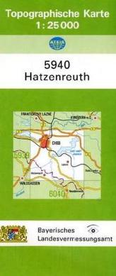 Topographische Karte Bayern Hatzenreuth