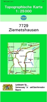 Topographische Karte Bayern Ziemetshausen