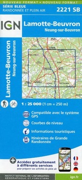 IGN Karte, Serie Bleue Lamotte Beuvron