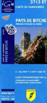 IGN Karte, Carte de randonnée (et plein air) Pays de Bitche