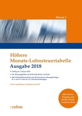 Höhere Monats-Lohnsteuertabelle 2018 Monat 2