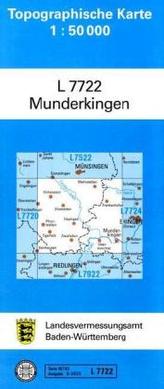 Topographische Karte Baden-Württemberg, Zivilmilitärische Ausgabe - Munderkingen