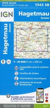 IGN Karte, Serie Bleue Hagetmau Geaune