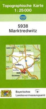 Topographische Karte Bayern Marktredwitz