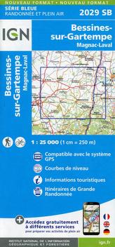 IGN Karte, Serie Bleue Bessines Gartempe