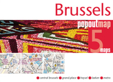 Brussels Popout Map, 2 maps