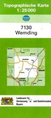 Topographische Karte Bayern Wemding