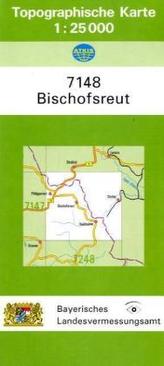 Topographische Karte Bayern Bischofsreut