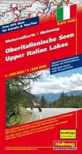 Hallwag Motorradkarte MotoMap Oberitalienische Seen