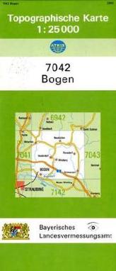 Topographische Karte Bayern Bogen