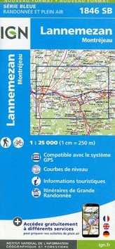 IGN Karte, Serie Bleue Lannemezan