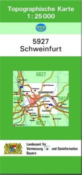 Topographische Karte Bayern Schweinfurt