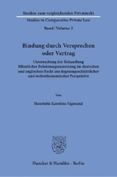 Bindung durch Versprechen oder Vertrag.