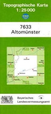 Topographische Karte Bayern Altomünster