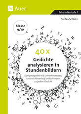 40 x Gedichte analysieren in Stundenbildern