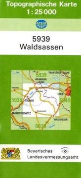 Topographische Karte Bayern Waldsassen