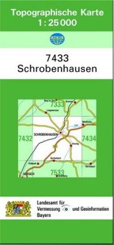 Topographische Karte Bayern Schrobenhausen