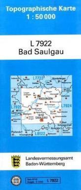 Topographische Karte Baden-Württemberg Bad Saulgau
