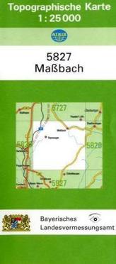Topographische Karte Bayern Maßbach