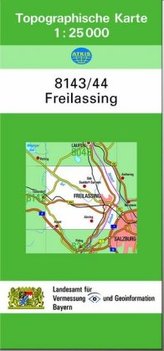 Topographische Karte Bayern Freilassing