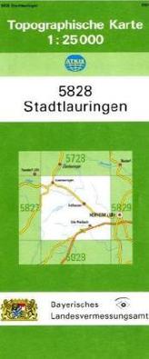 Topographische Karte Bayern Stadtlauringen