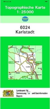Topographische Karte Bayern Karlstadt