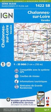 IGN Karte, Serie Bleue Chalonnes-sur-Loire Varades