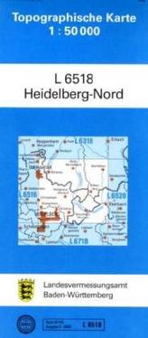 Topographische Karte Baden-Württemberg, Zivilmilitärische Ausgabe - Heidelberg-Nord