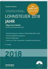 Tabelle, Lohnsteuer 2018 Jahr, m. CD-ROM Stotax-Lohn 2018
