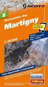 Hallwag Mountainbike Map Martigny