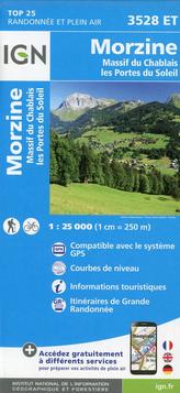 IGN Karte, Carte de randonnée (et plein air) Morzine
