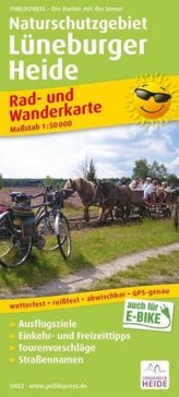 PublicPress Rad- und Wanderkarte Naturschutzgebiet Lüneburger Heide