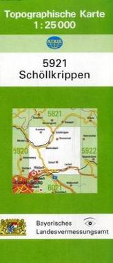 Topographische Karte Bayern Schöllkrippen