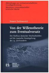 Von der Willenstheorie zum Eventualvorsatz