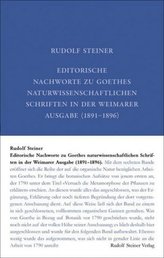 Editorische Nachworte zu Goethes Naturwissenschaftlichen Schriften in der Weimarer Ausgabe (1891-1896)