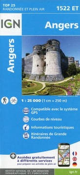 IGN Karte, Carte de randonnée (et plein air) Angers