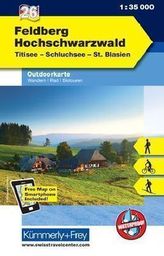 Kümmerly & Frey Outdoorkarte Feldberg - Hochschwarzwald