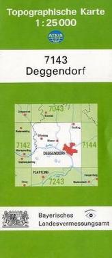 Topographische Karte Bayern Deggendorf