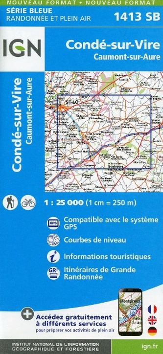 IGN Karte, Serie Bleue Torigni sur Vire IGN Karte, Serie Bleue Torigni sur Vire