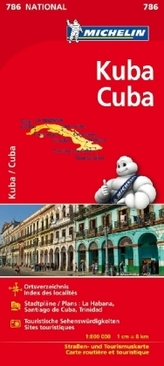 Michelin Karte Kuba. Cuba
