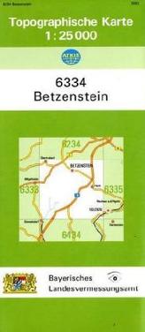 Topographische Karte Bayern Betzenstein