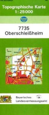 Topographische Karte Bayern Oberschleißheim