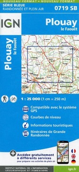 IGN Karte, Serie Bleue Plouay Le Faouet