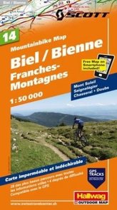 Biel-Bienne, Franches Montagnes Mountainbike-Karte Nr. 14, 1:50 000