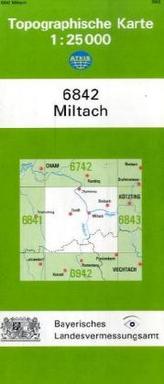 Topographische Karte Bayern Miltach