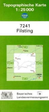 Topographische Karte Bayern Pilsting