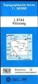 Topographische Karte Bayern Rittsteig