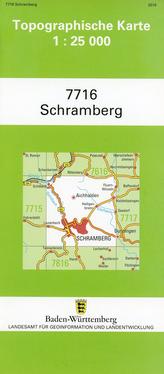 Topographische Karte Baden-Württemberg Schramberg