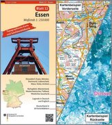 Topographische Karte und Satellitenbildkarte Essen