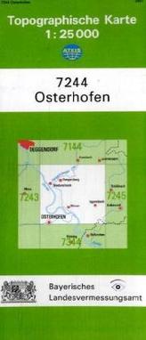 Topographische Karte Bayern Osterhofen